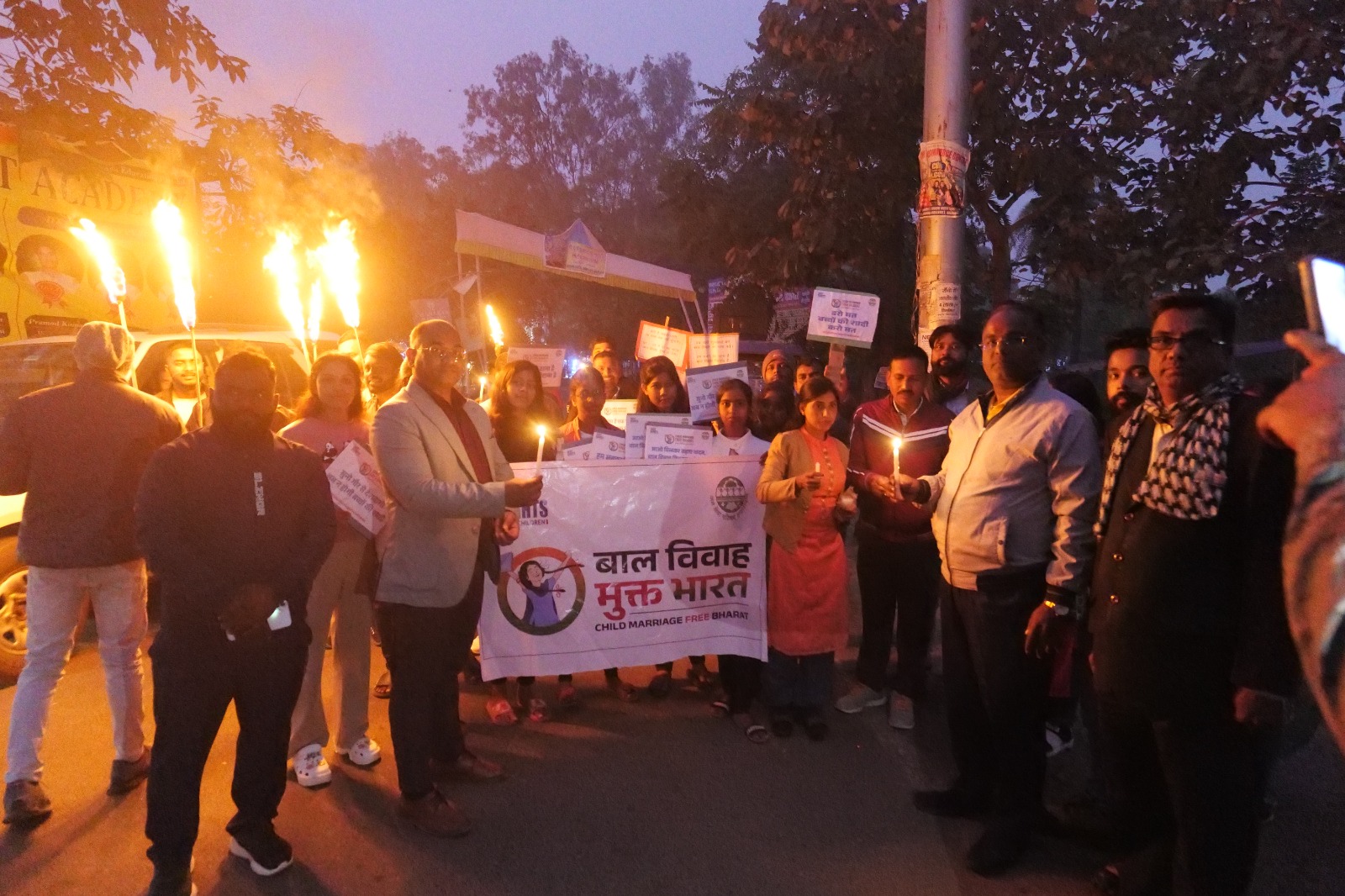 Candle/torch awareness campaign:- A powerful community campaign raising awareness and inspiring collective action to end child marriage.